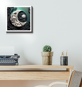Fractal Fusion abstract canvas art.